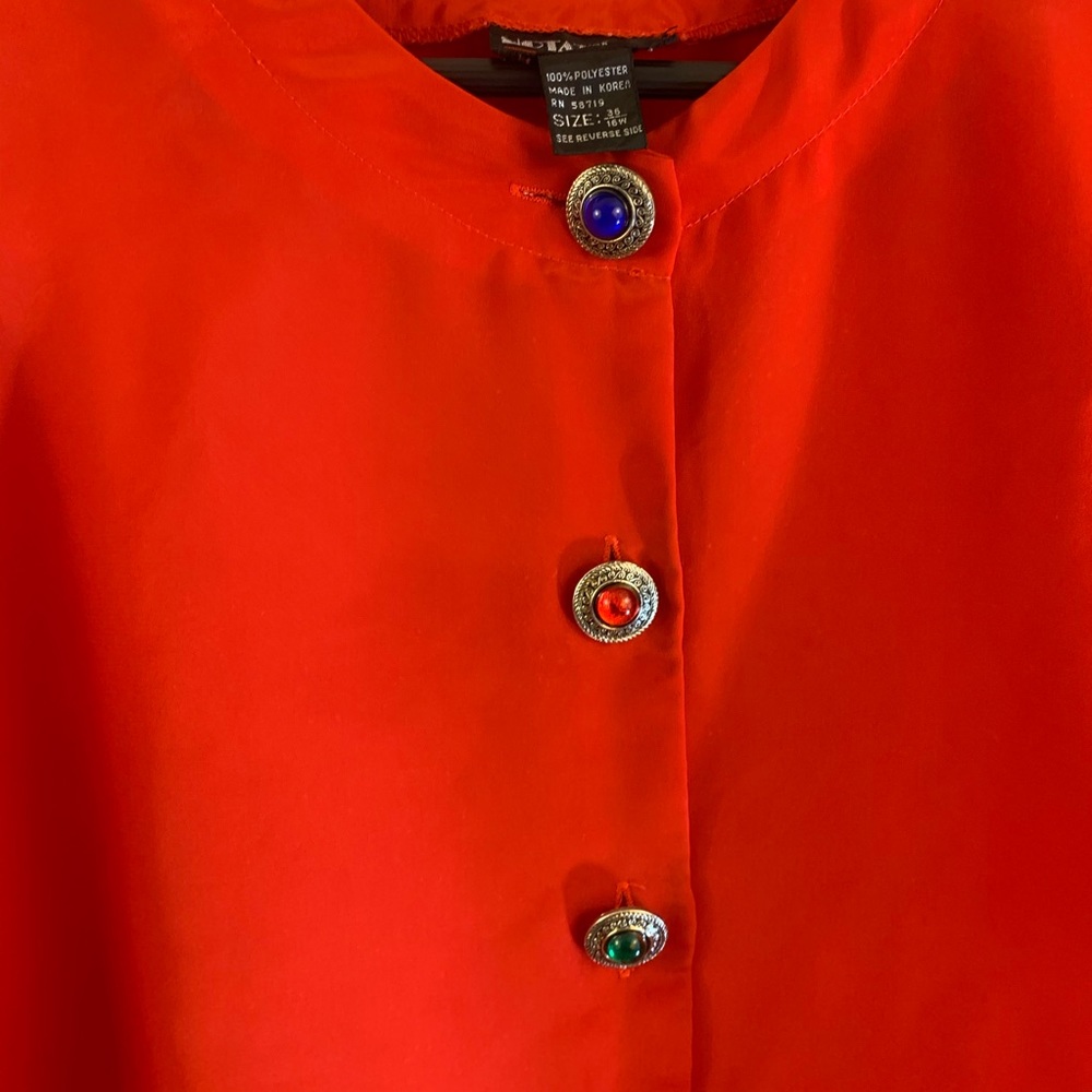 Notations Holiday Top Shirt Gold Metallic Jewel - Picture 3 of 5